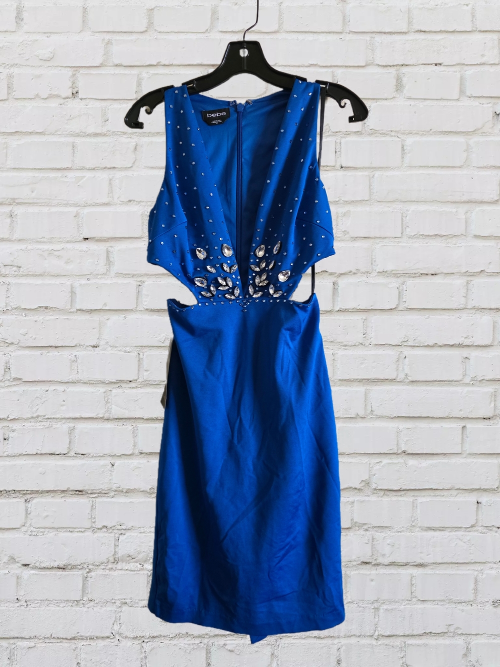 bebe Royal Blue Jeweled Cutout Mini Dress 1️⃣